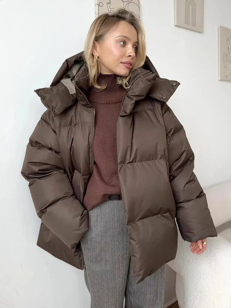 Veste Dhiver À Capuche En Coton Pour Femmes Manteau De Neige À