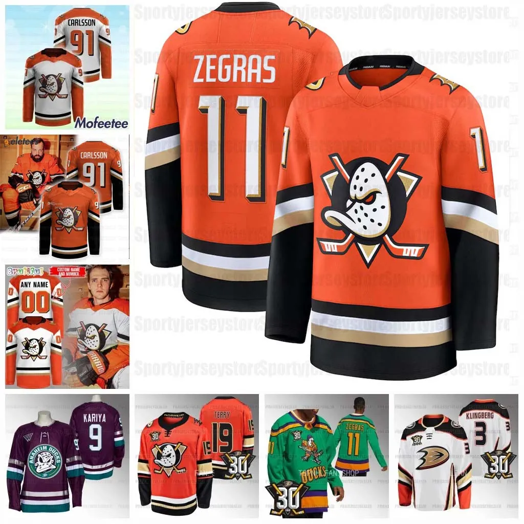 Anaheim Ducks Orange Jersey Anaheim Ducks 2024 25 Custom Hockey