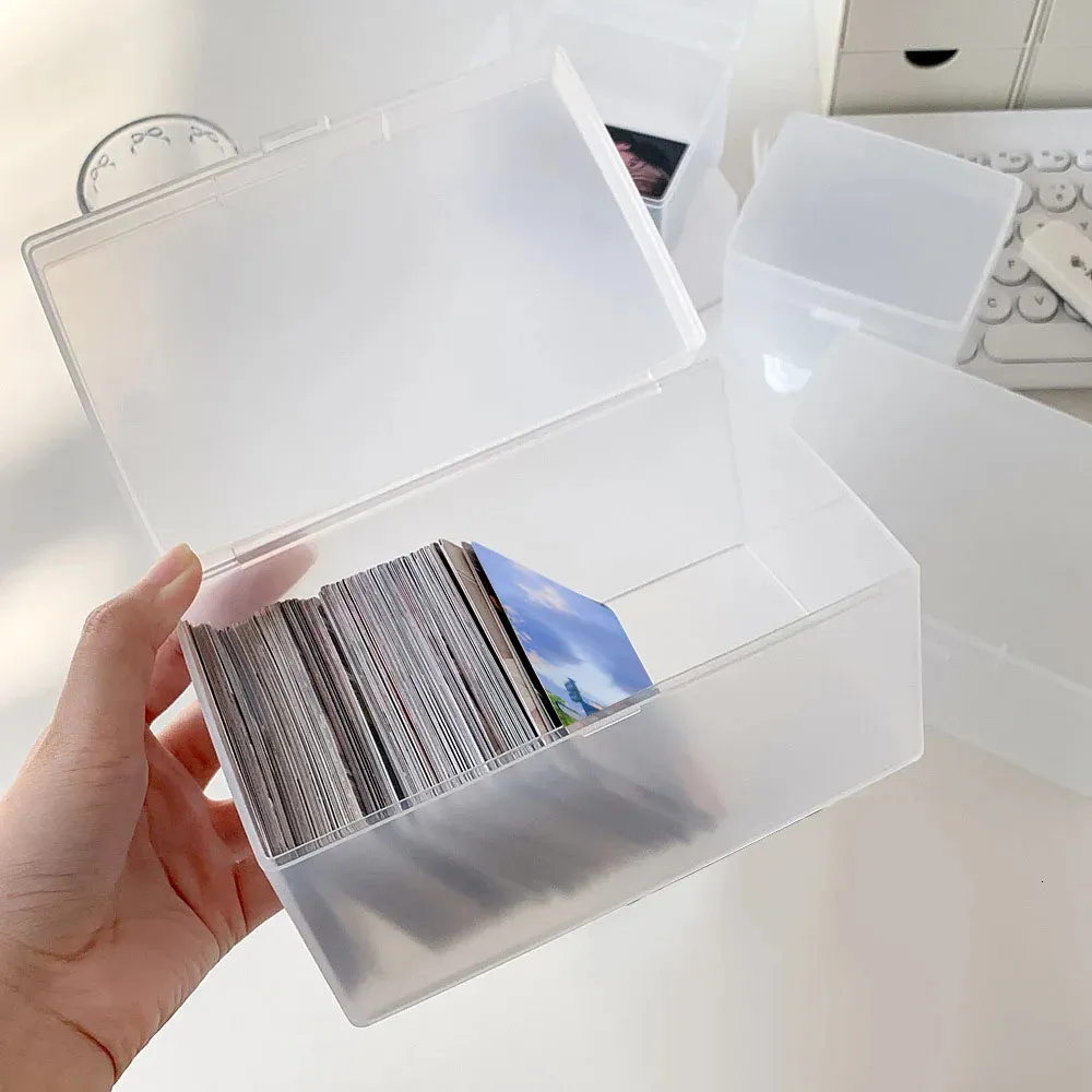Large Capacity 3 Inch Desktop Paper Storage Boxes With Card Protection ...