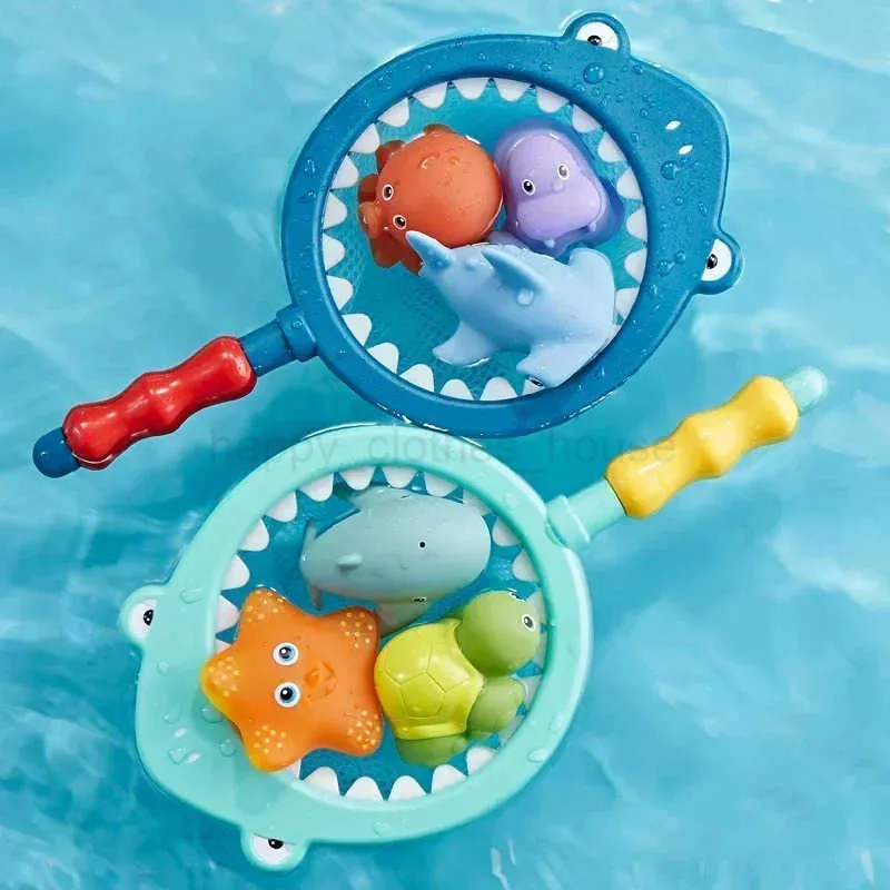 Summer Fun Water Spray Bath Toys for Kids - Fishing Set, Colorful, Bath ...
