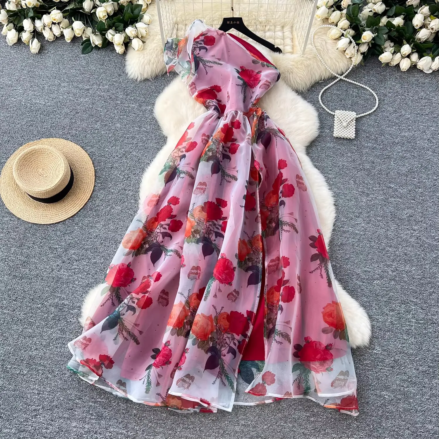 Casual Dresses Summer Gorgeous Flower Organza Dress... From Xiongstore,  $33.17 | DHgate.Com