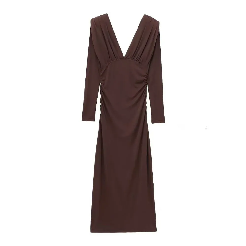 sachin and babi light blue dress Vila reversible maxi dress with padded shoulders in black