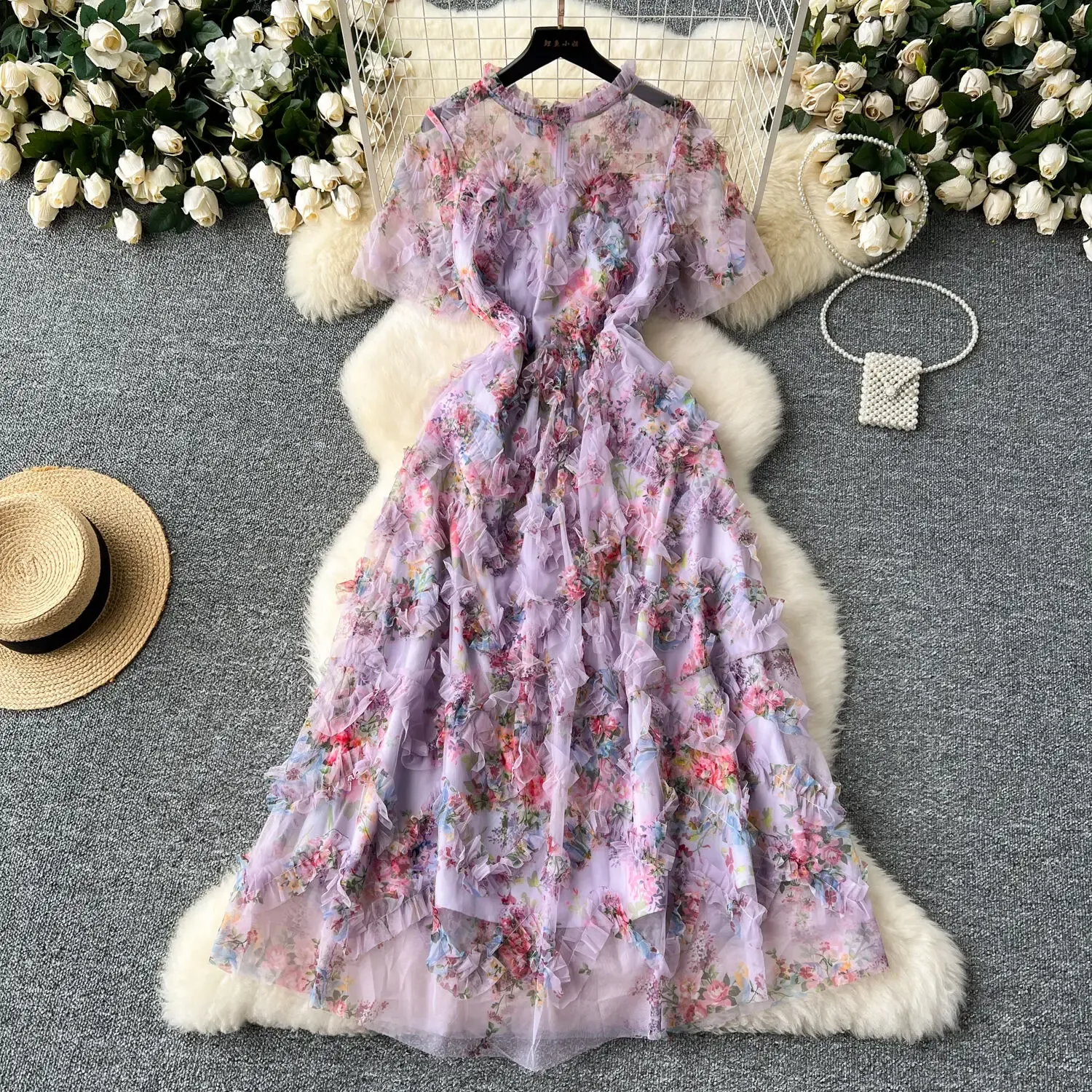 Elegant Floral Midi Dress: V-Neck Summer Holiday Style - Shop Now! from Dhgate Basic & Casual Dresses - price 36.19 Elegant Floral Midi Dress: V-Neck Summer Holiday Style - Shop Now! from Dhgate Basic & Casual Dresses - price 36.19