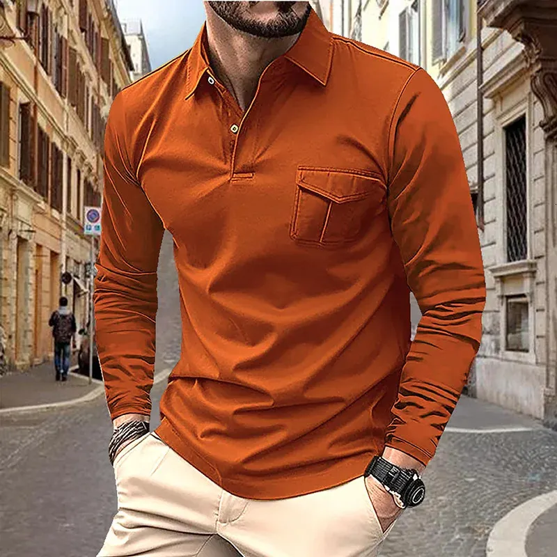 DHgate.com:6-Color Spring/Autumn Cotton Polo Shirts for Men