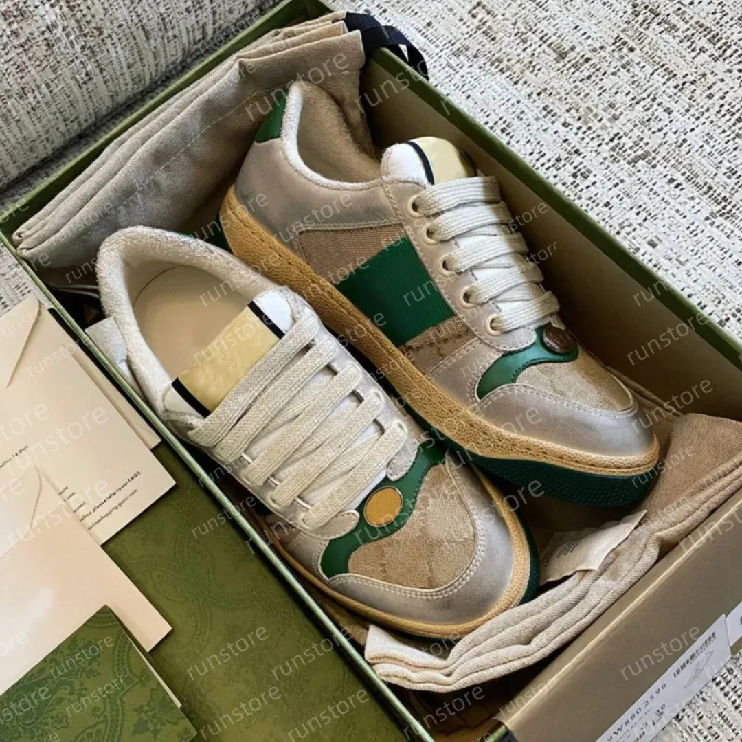 Designer Leather Sneakers Retro Inspired Trainers for Men and Women