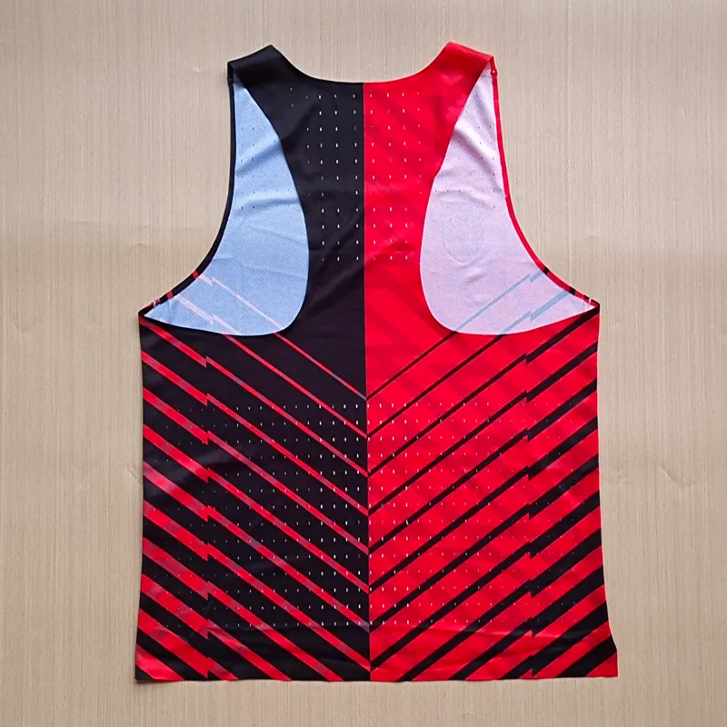 Men's Sleeveless V-Neck Running Singlet Tank Top Polyester Spandex ...