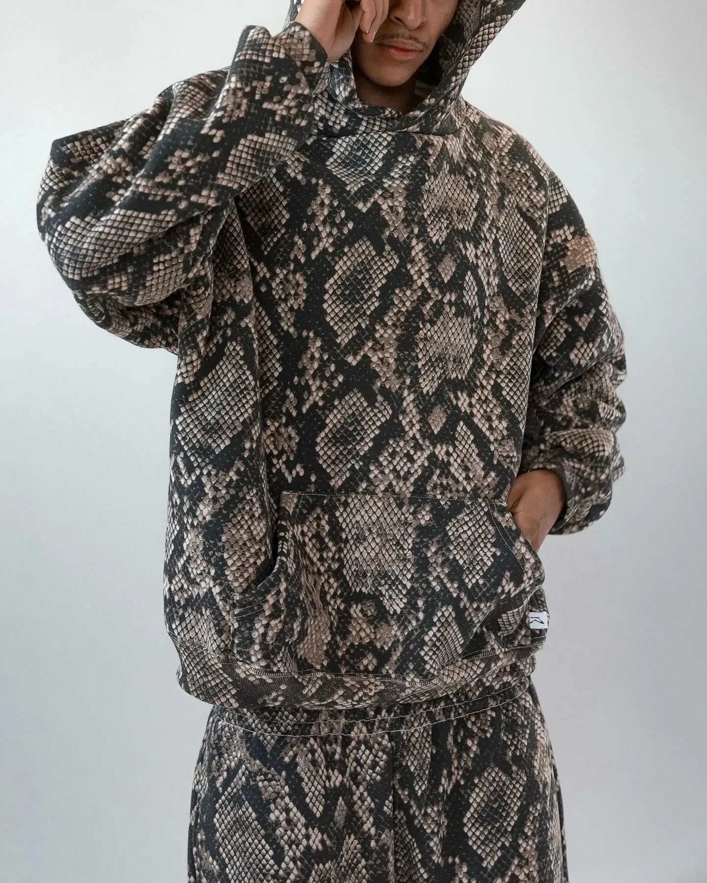 Streetwear Python Graphic Pullover Hoodie Oversized... From Zara02 ...