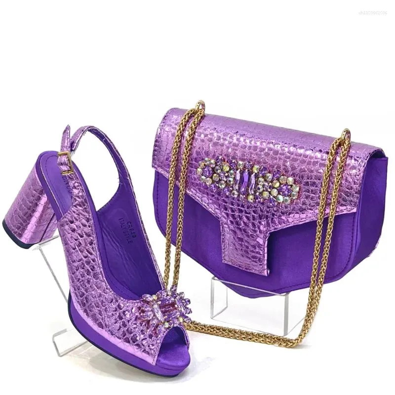 Wholesale Dress Shoes For Women Purple Round Toe High Heels... At Only  $72.83 | DHgate.Com