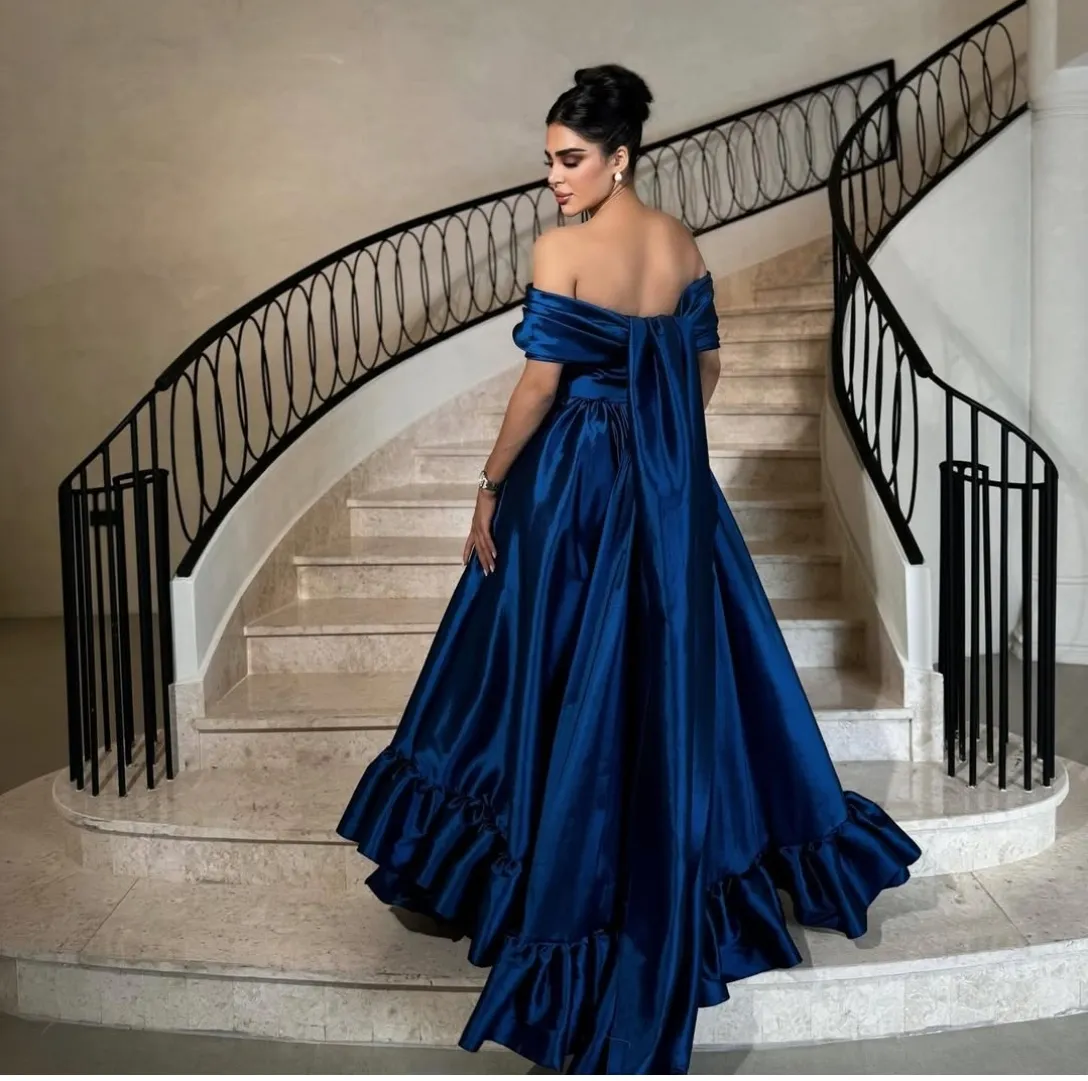 dark blue taffeta dress self-portrait - Navy Knit Taffeta Midi Dress main image 0