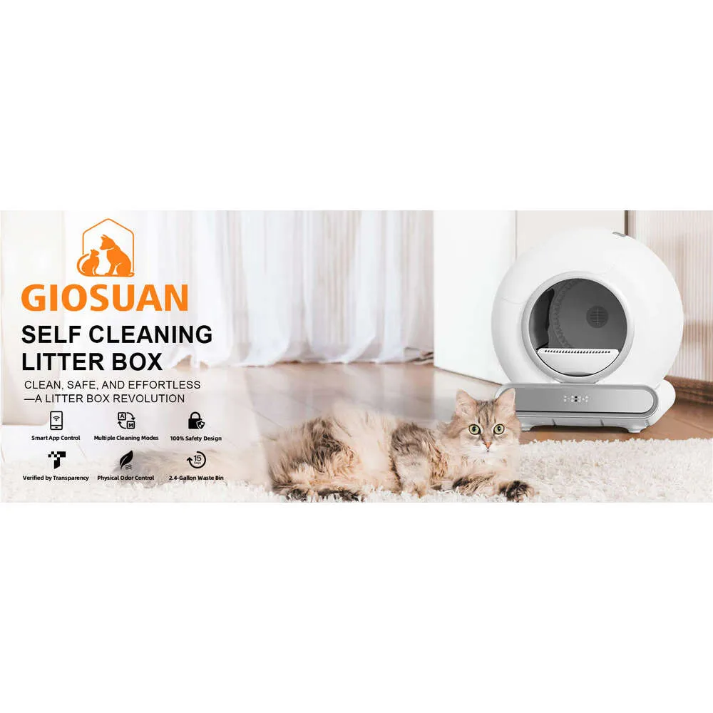 Self Cleaning Cat Litter Box Self Cleaning Cat Litter Tray, 65L