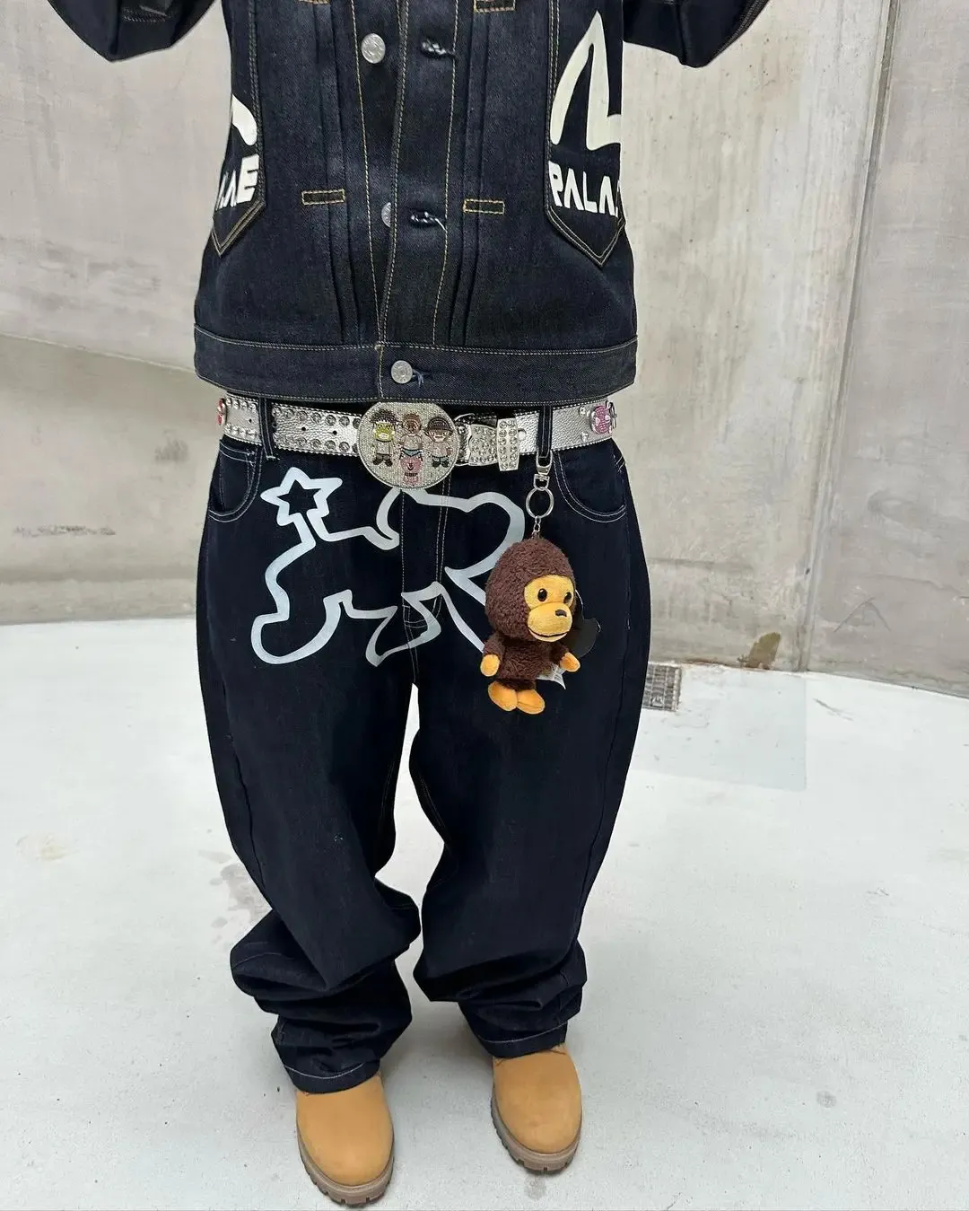 Stardog Mens Hip Hop Embroidery Jeans Y2K Baggy From Zhao04