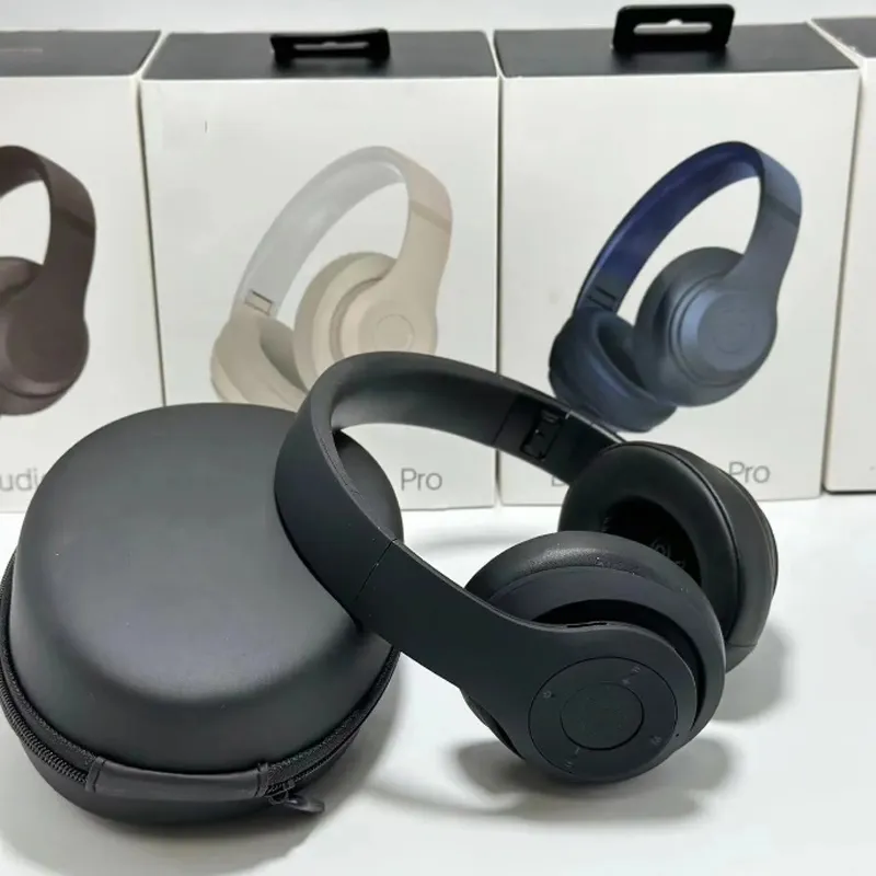 2023 Newest Studio Pro Wireless Headphone Stereo Bluetooth Foldable Sports Headset Wireless Microphone Hi-fi Heavy Bass Headphones TF Card Music Player With Bag