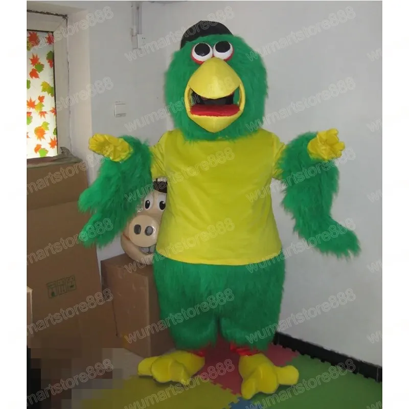 New Green Parrot Mascot Costume Unisex Outfit for Carnival, Christmas ...
