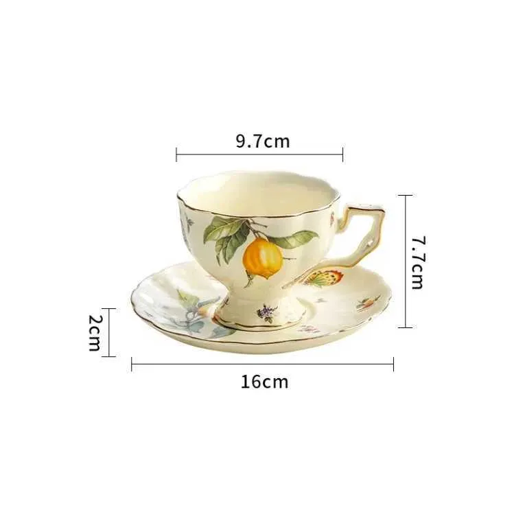 Vintage European Style Ceramic Porcelain Teapot Set With