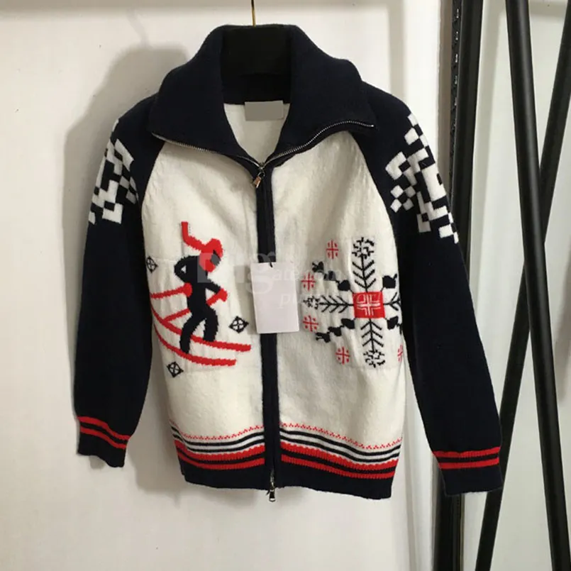 Jacquard Chaqueta Punto Mujer Hm Abrigo De Suéter De Patrón De