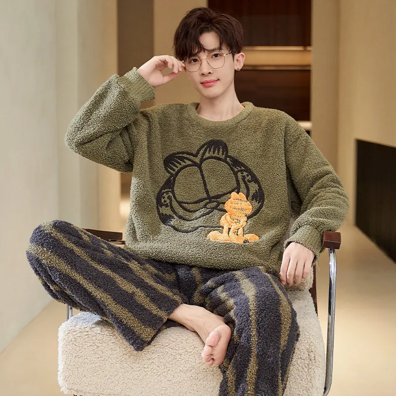 Men's Coral Velvet Sleepwear Set Thick Warm Winter Pajamas, Soft Fleece  Lounge Wear, Autumn/Winter Collection Buy Now for Ultimate Comfort!