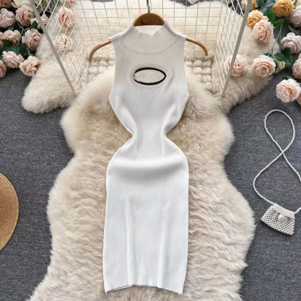 Sexy Womens Vest Dresses Luxury Designer Sleeveless Tank Top Dress High Quality Slim Fit Wrap Hip Knitted Bodycon Dresses Wrapped Skirt 12 Styles From 6 34 DHgate