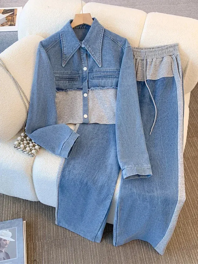 Amazing Denim Jacket And Pants Set Photos
