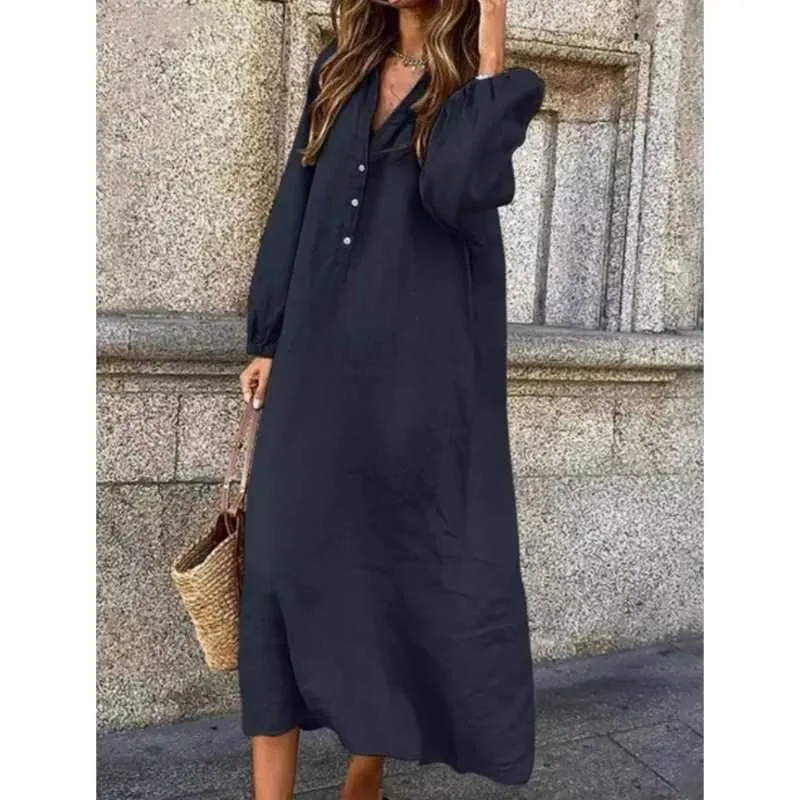 Retro Womens Cotton Linen Floral Large Swing Dress Womens Long Sve Button Casual Loose Vacation Dress New Style W241210 From Katcho, $10.78 | DHgate.Com Retro Womens Cotton Linen Floral Large Swing Dress Womens Long Sve Button Casual Loose Vacation Dress New Style W241210 From Katcho, $10.78 | DHgate.Com