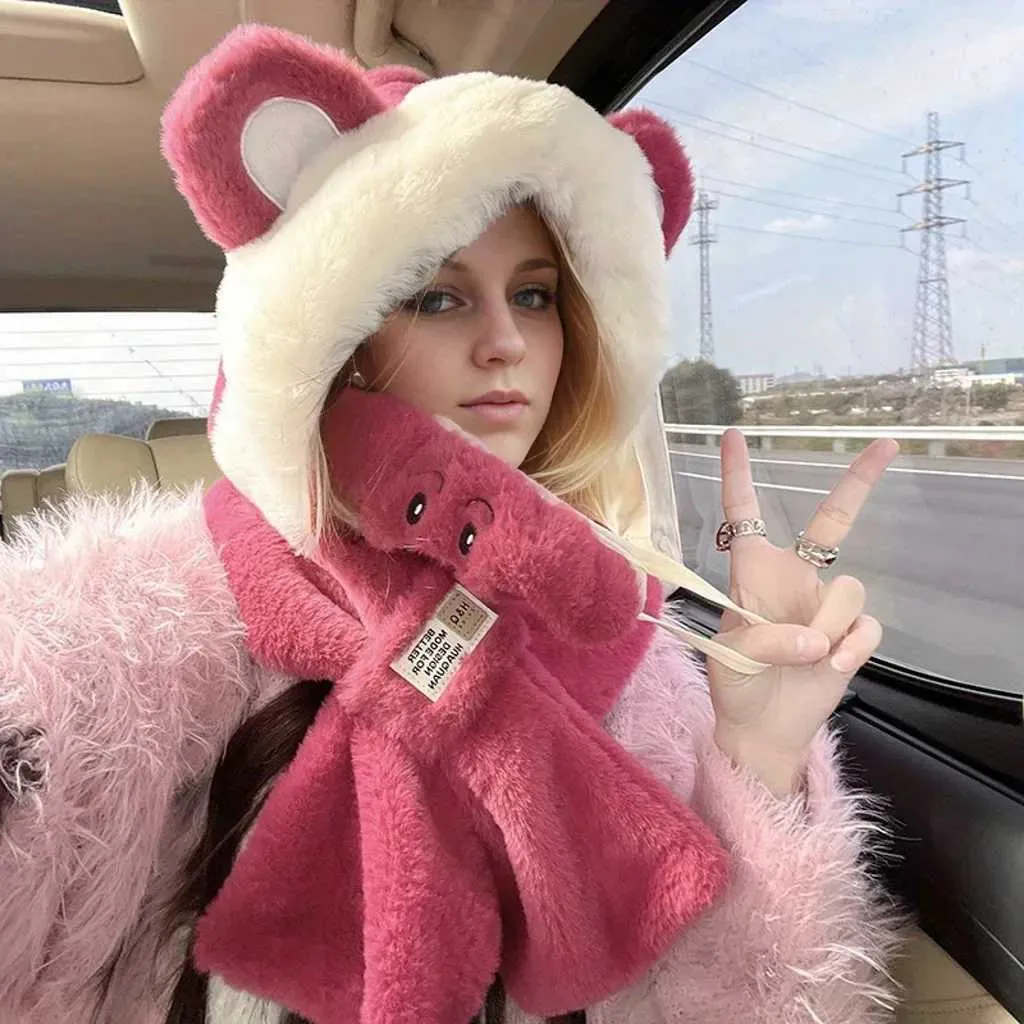 2 Pcs Knit Beanie & Faux Fur Ear Muffs Set Winter Warm Outdoor Accessories Gift Uaswgudfs&nbsp;Women main image 2