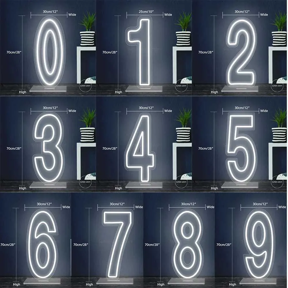Customized LED Neon Number 1 Light Wall Decoration... From Muyang_li1 ...