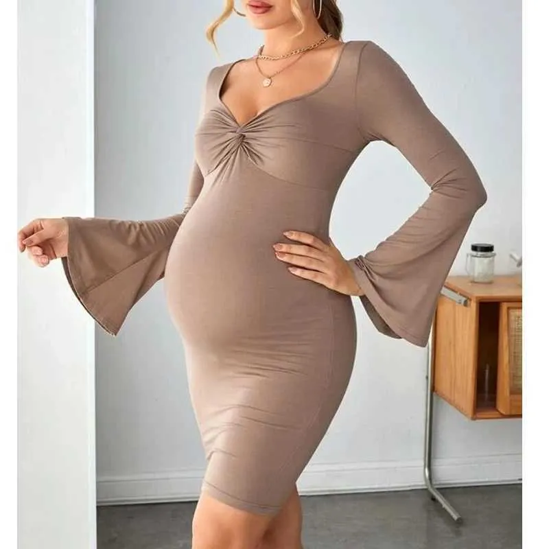 Sexy Pregnant Maternity Dress Twisted Front Design... From  Innovation_workshop, $8.23 | DHgate.Com