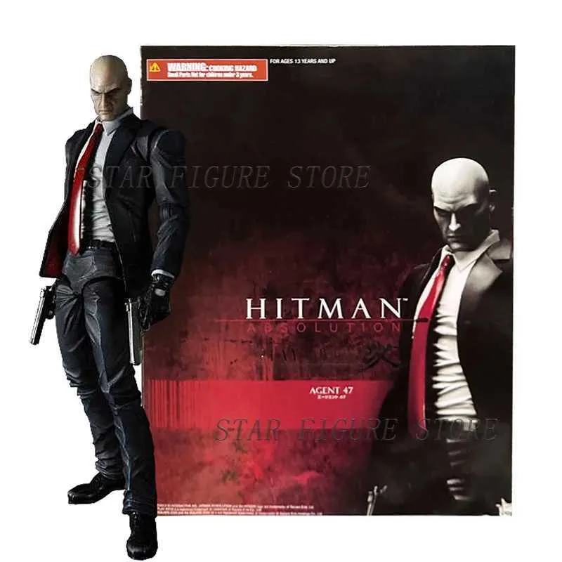 Play Arts Kai Hitman Agent 47 PVC Action Figure - 23cm