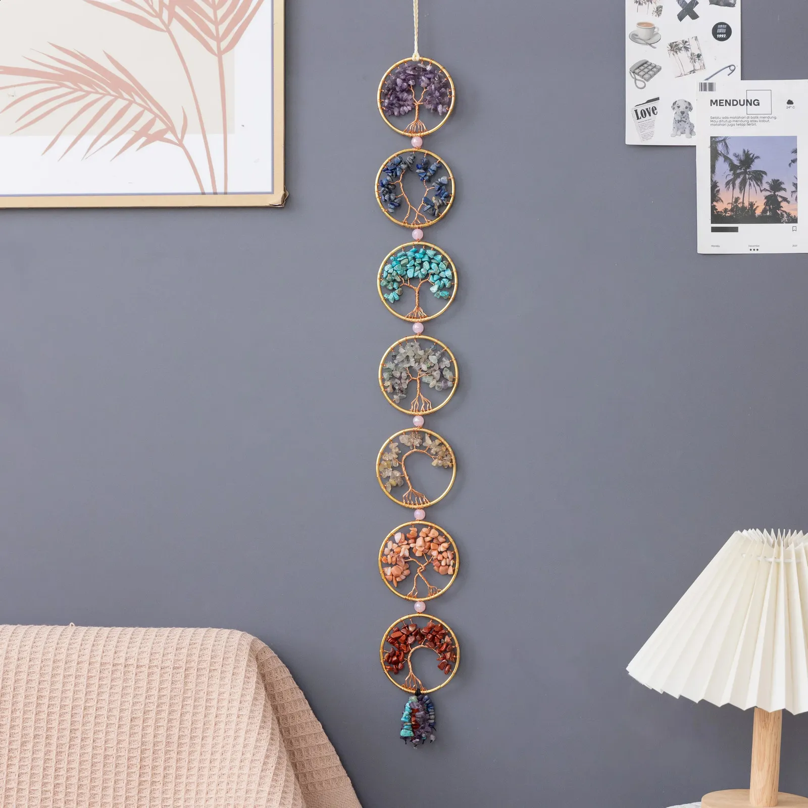 Agate Moon Dream Catchers Purple Gemstone Dream Catchers Natural Tree Life Gem Agate Wall Hangings Room Garden Dreamcatchers Decor Gift Christmas Bir Agate Moon Dream Catchers Purple Gemstone Dream Catchers Natural Tree Life Gem Agate Wall Hangings Room Garden Dreamcatchers Decor Gift Christmas Bir