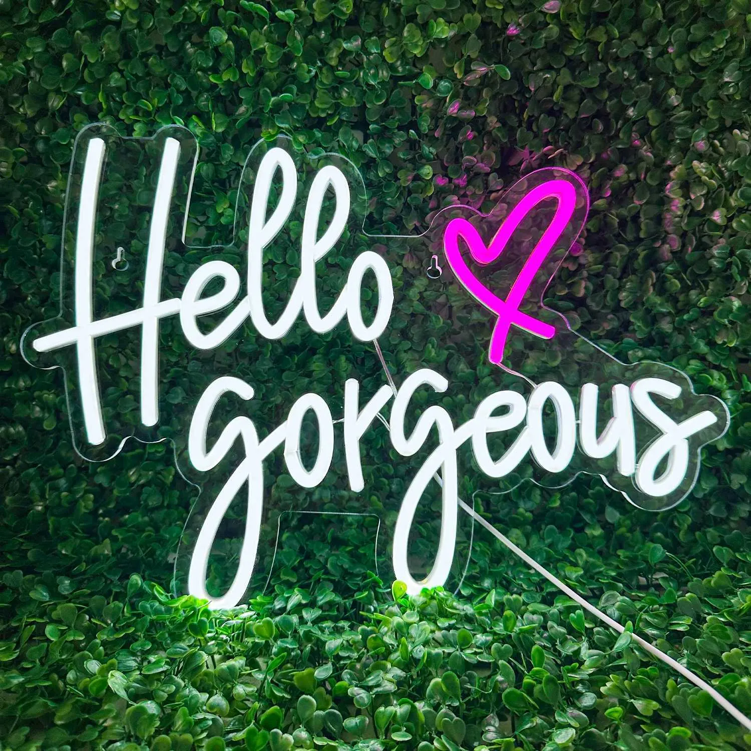 Neon Art Sign Custom Hello Gorgeous LED Birthday... From Honey_fruit ...