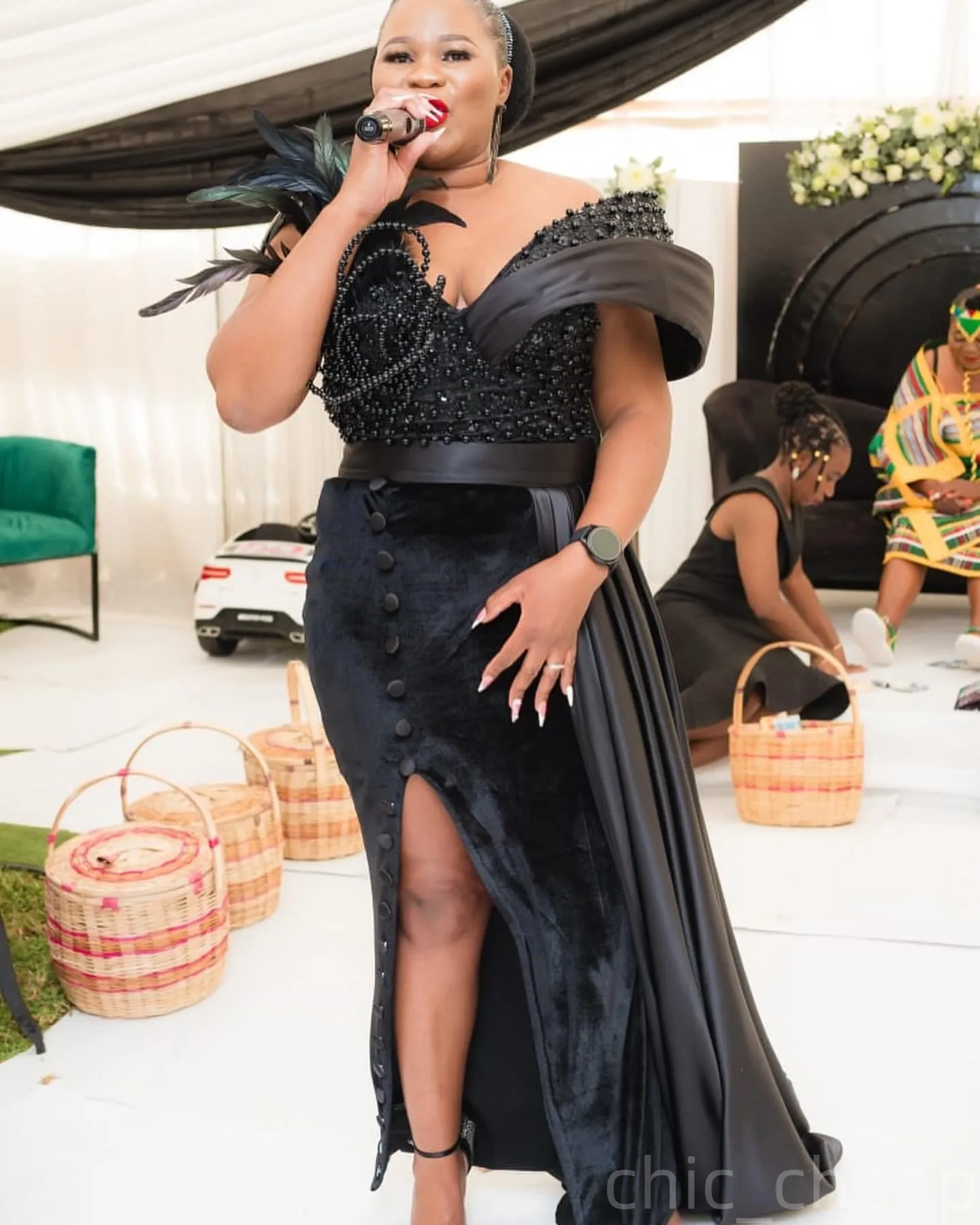 Plus Size Black Velvet Mermaid Mother Of Bride Dress with Pearls and Zipper  Back from Dhgate Mother's Dresses - price 290.46