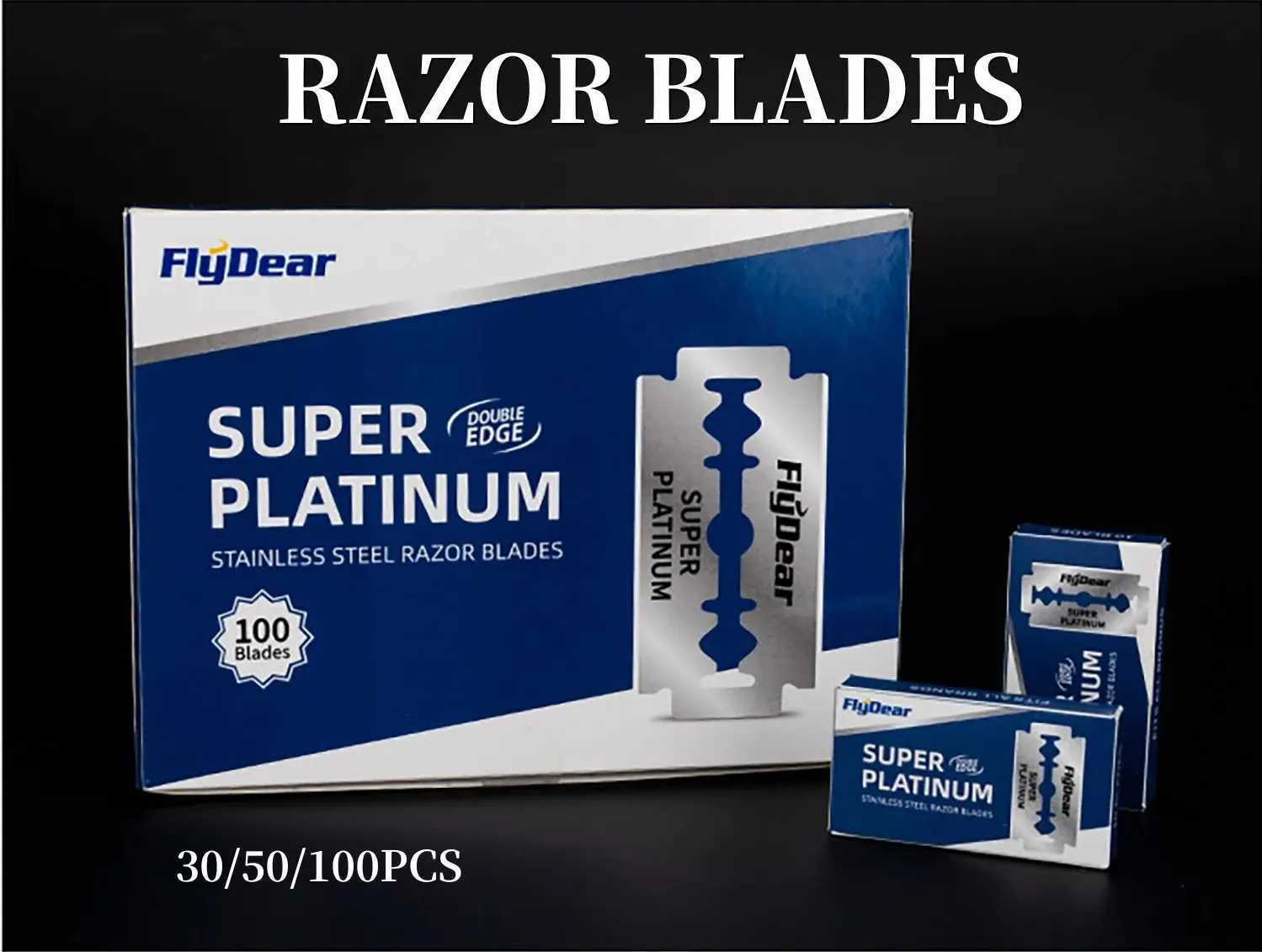 Used Digusting Razor 30/50/Of Double Sided Razor Blades Used For Shaving Mens Stainless ...