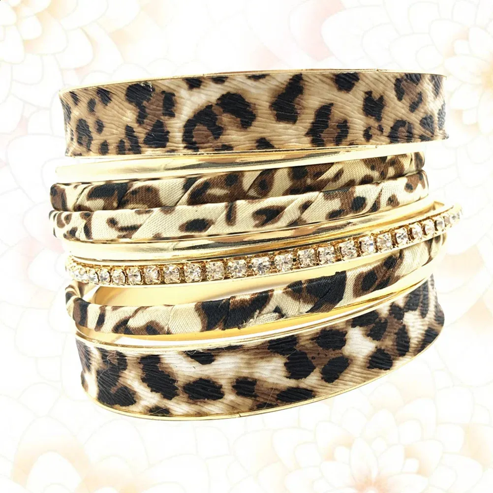 Leopard Print Sterling Silver Miss Bracelets Elegant Women Gift for Fashion Bangle 241211, image size:1002x1002