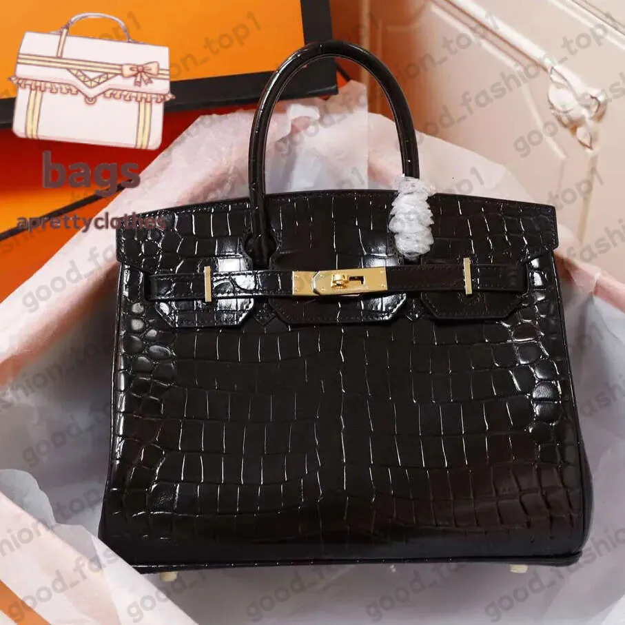 Crocodile Leather Designer Tote Bag Luxury Shoulder Bag with Mirror,  Trendy Evening Clutch