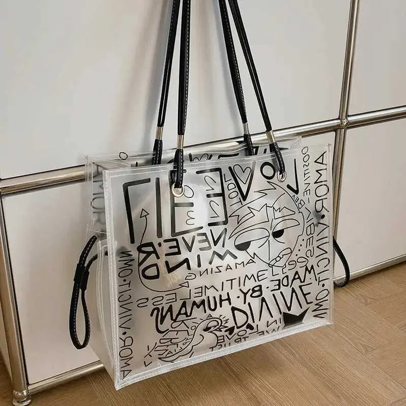 Transparent graffiti bag new arrivals