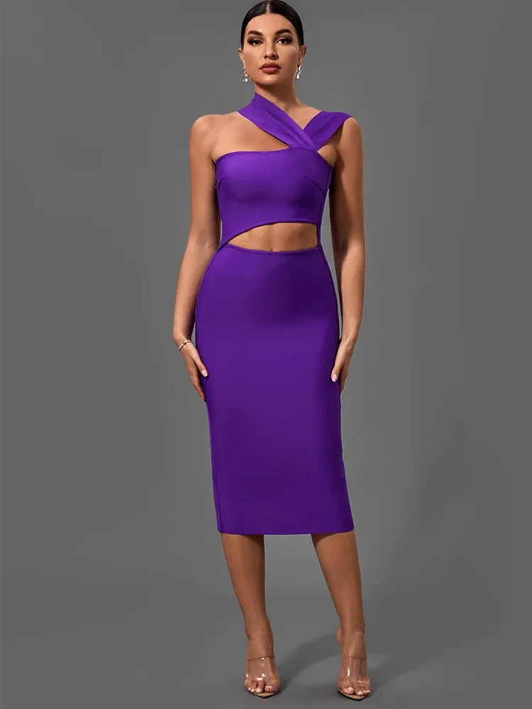 purple bodycon midi dress Purple off Shoulder Velvet Midi Dress