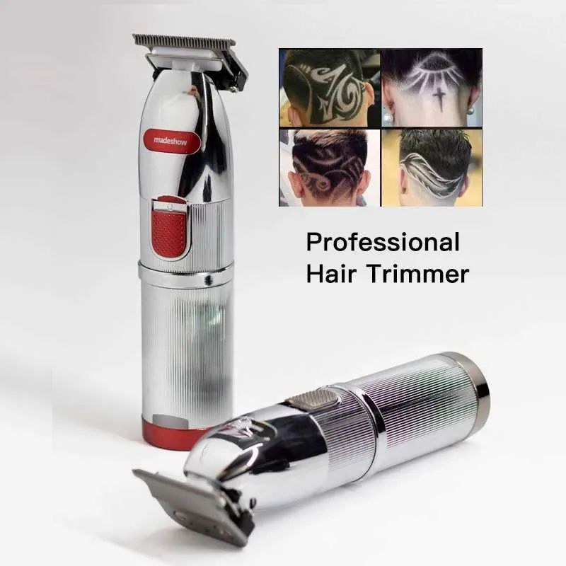 M6 プロフェッショナル ヘアトリマー 1台 コードレスヘアクリッパー プロの精密処理男性のためのすべての金属