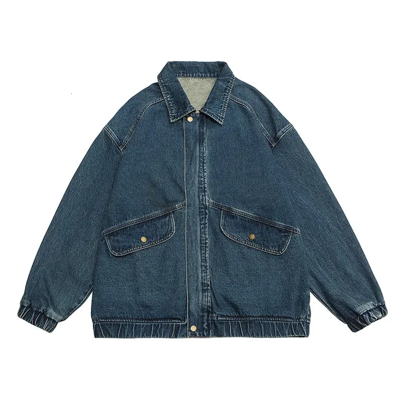 Mens Denim Jacket, Retro Style, Large Pocket, Autumn | DHgate