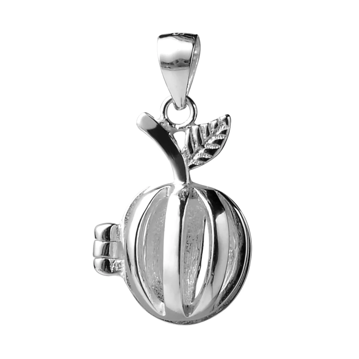 Lovely Apple Lockets Gift: 925 Sterling Silver Jewelry Apple Cage ...