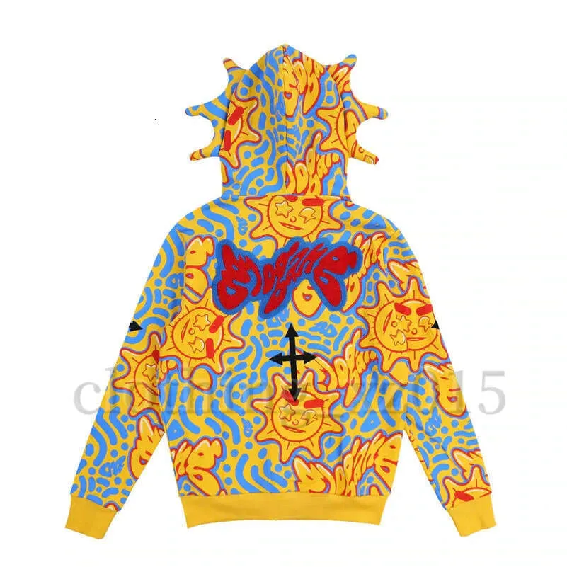 Mens & Womens Cotton Hoodie - Glo Gang Cartoon Embroidery