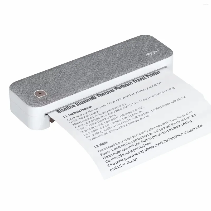 wholesale YYHC-A40 Home Small Inkless Portable Printer Office Wireless A4 Paper Printing Thermal For Mobile Phone