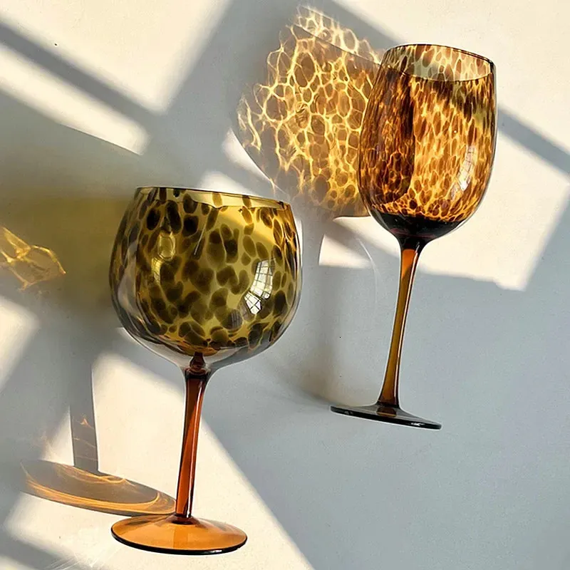 Vintage Amber Leopard Print Handmade Crystal Wine... From Men09, $17.03 |  DHgate.Com