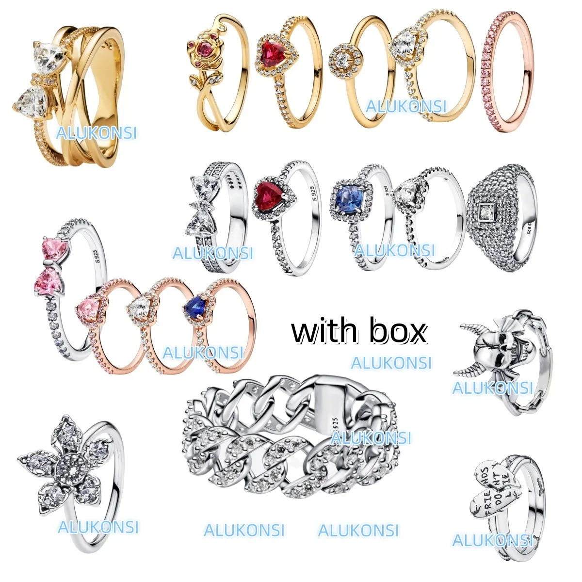 New Designer Rings With Box Women Wedding Rings... From Wostu, $13.26 ...