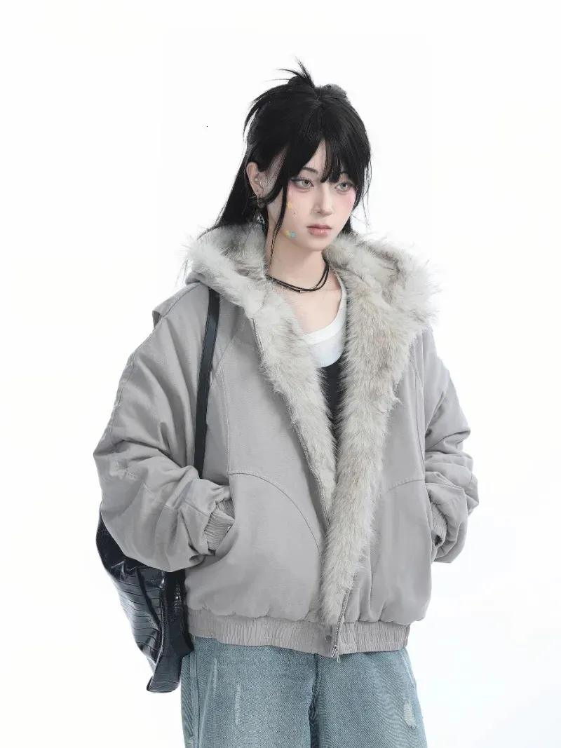 【DAIRIKU 】KOREAN Jacket with Fur Hoodie コリアンジャケット ウィズ ファーフーディー - ダイリク メンズ