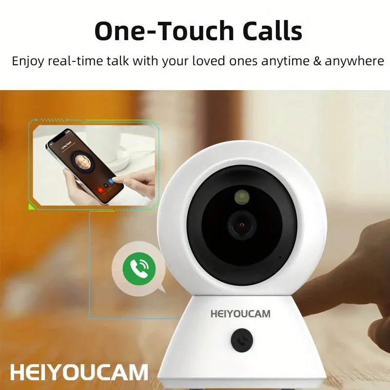 1080P Indoor Security Camera With Night Vision, Home Monitoring