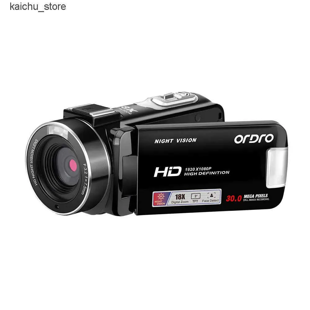 Vintage Digital Camera 1080P Full HD, Night Vision Camcorder For