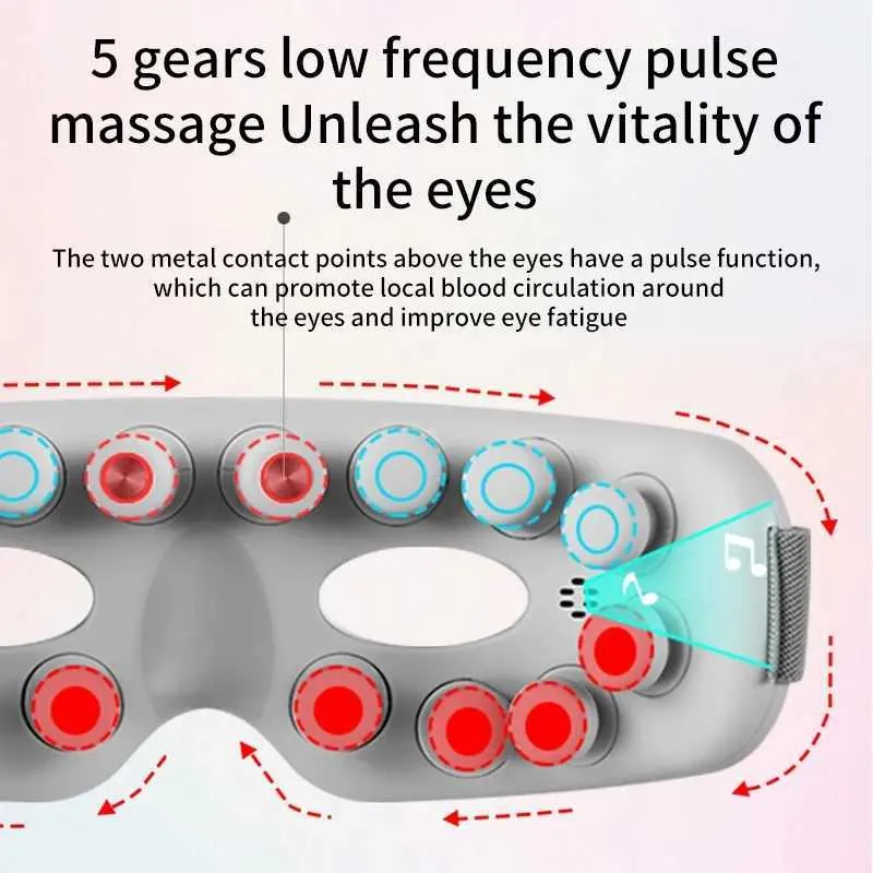 Eye Massager With Heat, Vibration & Bluetooth Music Acupoint Therapy For  Relaxation, Eye Fatigue Relief & Beauty From Flies_like_gold, $15.1 |  DHgate.Com