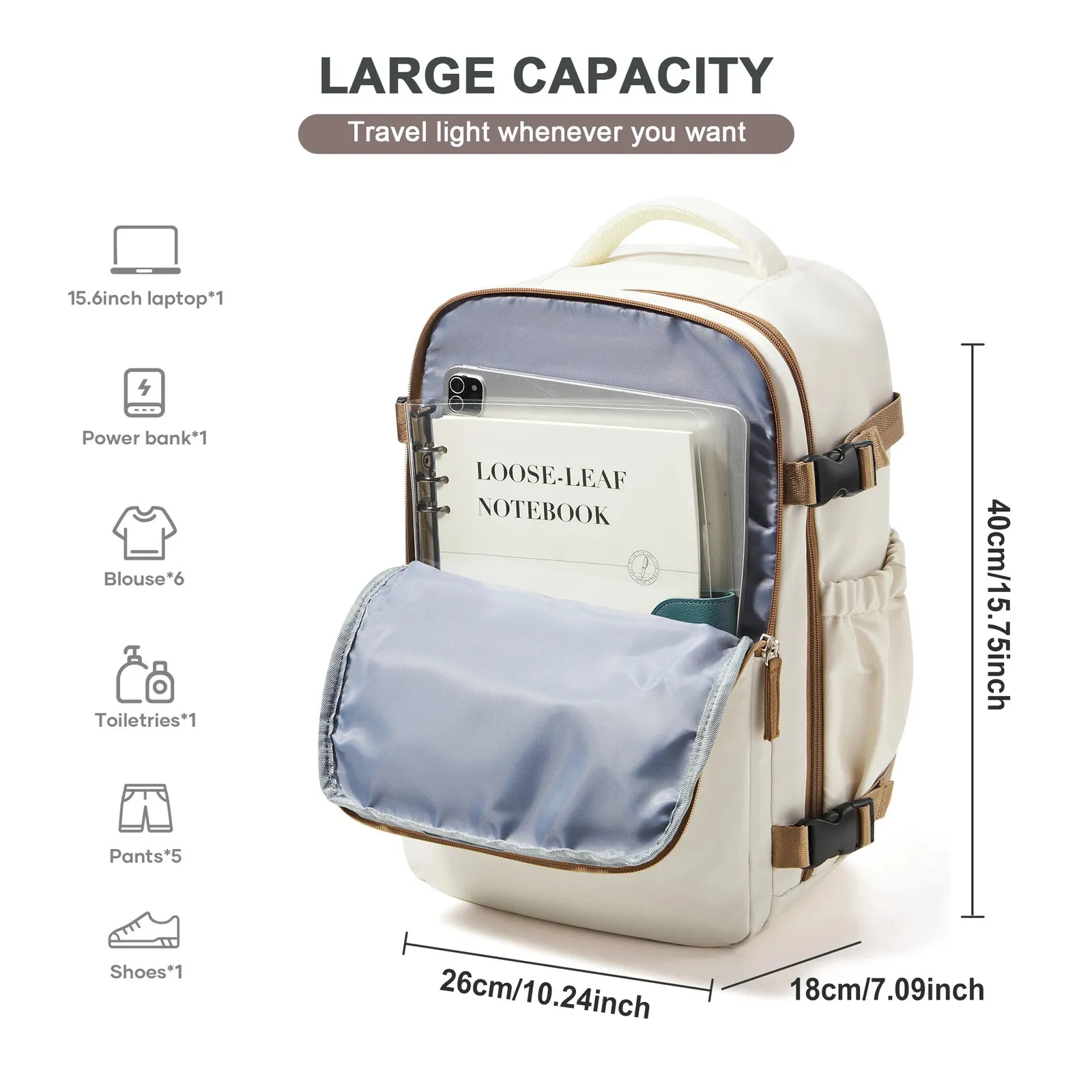 Wizzair 40x30x20 Cabin travel backpack for Men and...