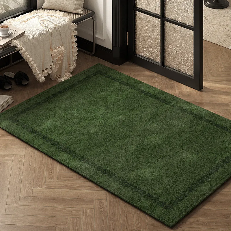 Green Retro Anti-Slip Doormat for Home Entryway - Durable & Stylish ...