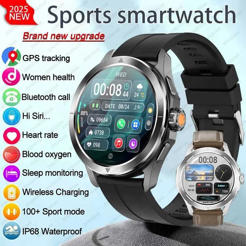 Smartwatch For Men, AMOLED Screen, NFC GPS Compass, Heart Rate