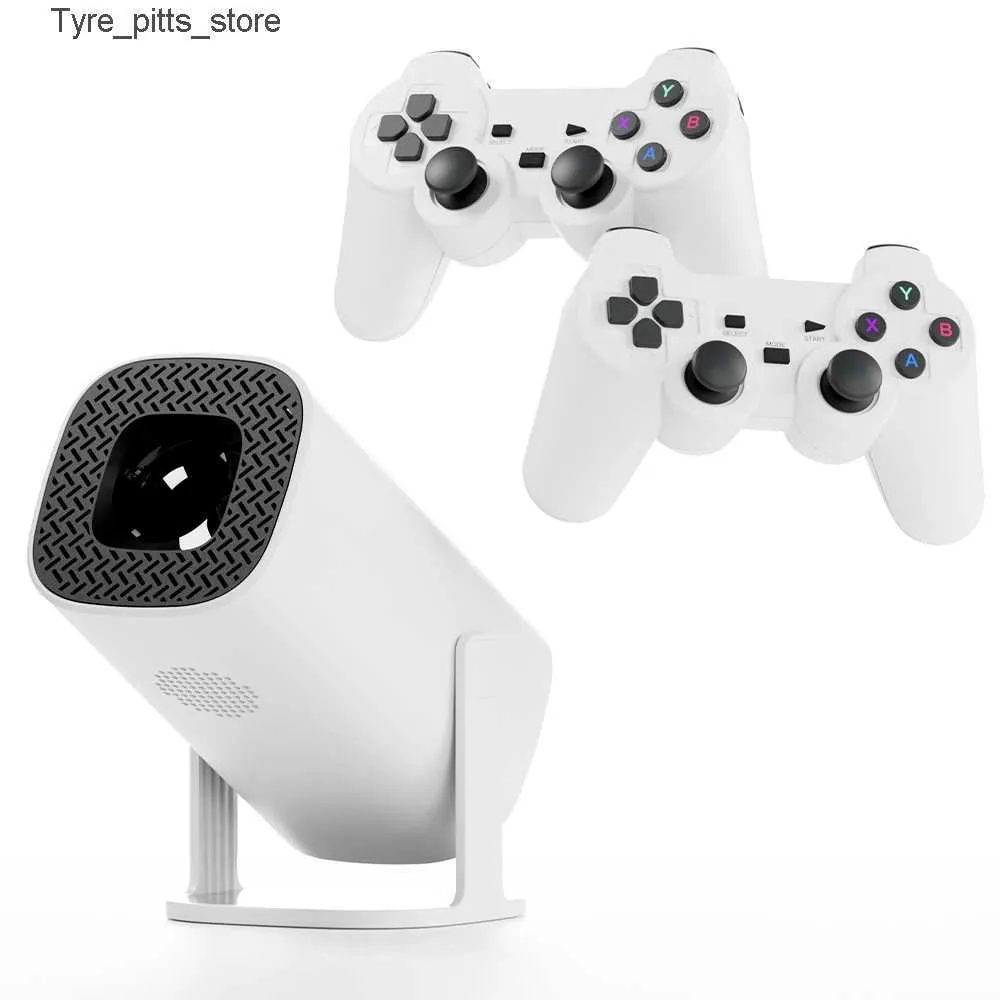 Projectors P30MAX Android 11 Gaming Projector 64GB TF Card Wireless Gaming Controller Dual WIFI 1280*720P Home Theater Portable Projector z250213
